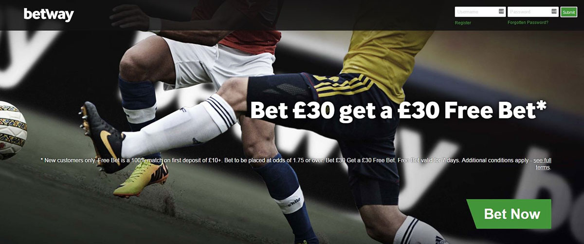 free bet in Betway app